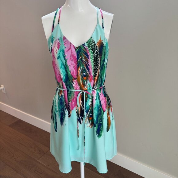 Pink Owl Mini Tribal Dress - Picture 1 of 4